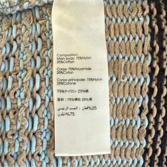 Phillip Lim Striped Blue and Beige Women's SweaterSize L - Picture 4 of 6